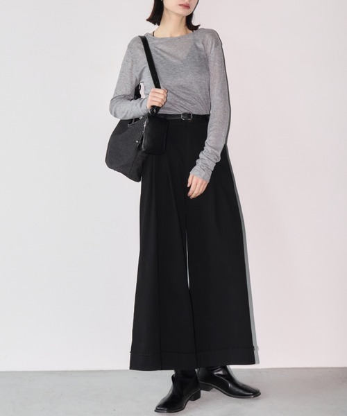 Aimelibra(エメリブラ)の「バックレースシアートップス/プルオーバー(Tシャツ/カットソー・レディース・ホワイト/グレー/ブラック・FREE)」の15枚目の写真
