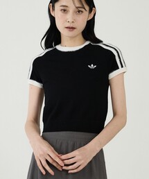 【adidas / アディダス】ニットT/カットソー/ニット/ラウンドネックTシャツ