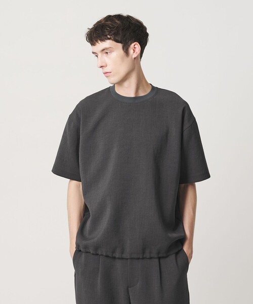 BEAUTY&YOUTH UNITED ARROWS(ビューティーアンドユースユナイテッドアローズ)の「DUAL PACK 3.0 アジャスト クルーネック Tシャツ ヨコストレッチ UVカット ウォッシャブル セットアップ対応(Tシャツ/カットソー・メンズ・ダークグレー/ブラック・XL/L/S/M)」の2枚目の写真