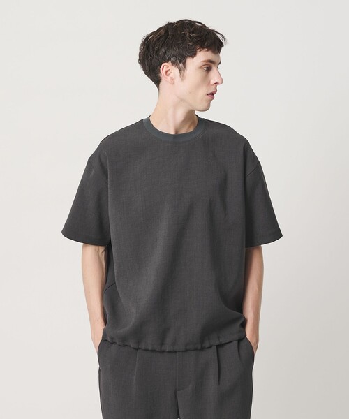 BEAUTY&YOUTH UNITED ARROWS(ビューティーアンドユースユナイテッドアローズ)の「DUAL PACK 3.0 アジャスト クルーネック Tシャツ ヨコストレッチ UVカット ウォッシャブル セットアップ対応(Tシャツ/カットソー・メンズ・ダークグレー/ブラック・XL/L/S/M)」の4枚目の写真