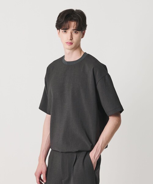 BEAUTY&YOUTH UNITED ARROWS(ビューティーアンドユースユナイテッドアローズ)の「DUAL PACK 3.0 アジャスト クルーネック Tシャツ ヨコストレッチ UVカット ウォッシャブル セットアップ対応(Tシャツ/カットソー・メンズ・ダークグレー/ブラック・XL/L/S/M)」の7枚目の写真