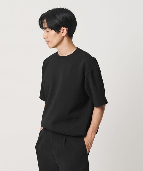 BEAUTY&YOUTH UNITED ARROWS(ビューティーアンドユースユナイテッドアローズ)の「DUAL PACK 3.0 アジャスト クルーネック Tシャツ ヨコストレッチ UVカット ウォッシャブル セットアップ対応(Tシャツ/カットソー・メンズ・ダークグレー/ブラック・XL/L/S/M)」の9枚目の写真