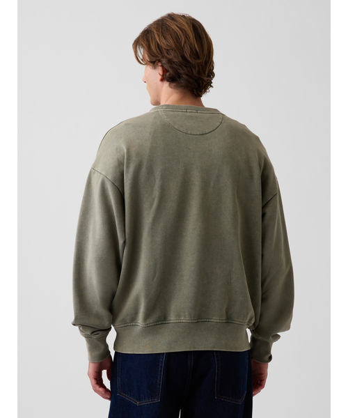 GAP(ギャップ)の「ヘビーウェイト オーバーサイズ GAPロゴ スウェットシャツ(スウェット・メンズ・ブルー/グリーン/ブラウン・XS/S/M/L/XL)」の13枚目の写真