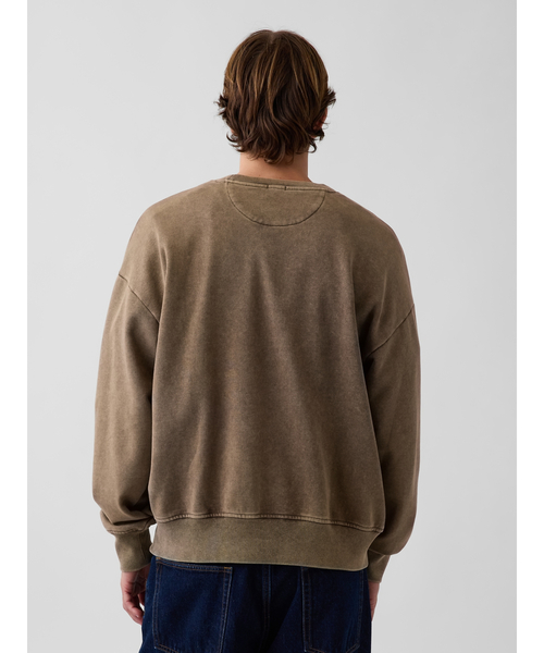 GAP(ギャップ)の「ヘビーウェイト オーバーサイズ GAPロゴ スウェットシャツ(スウェット・メンズ・ブルー/グリーン/ブラウン・XS/S/M/L/XL)」の14枚目の写真