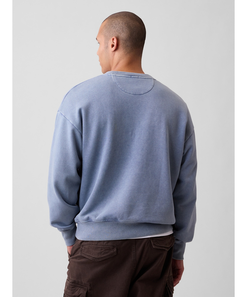 GAP(ギャップ)の「ヘビーウェイト オーバーサイズ GAPロゴ スウェットシャツ(スウェット・メンズ・ブルー/グリーン/ブラウン・XS/S/M/L/XL)」の15枚目の写真