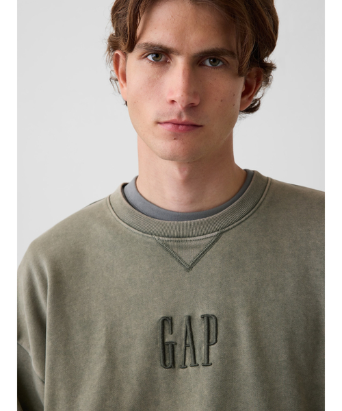 GAP(ギャップ)の「ヘビーウェイト オーバーサイズ GAPロゴ スウェットシャツ(スウェット・メンズ・ブルー/グリーン/ブラウン・XS/S/M/L/XL)」の16枚目の写真