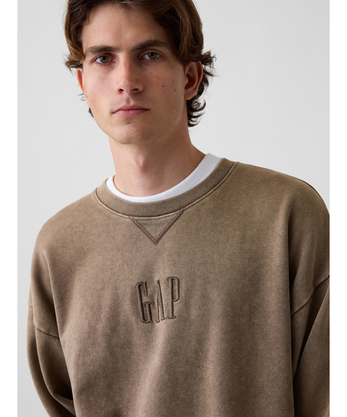 GAP(ギャップ)の「ヘビーウェイト オーバーサイズ GAPロゴ スウェットシャツ(スウェット・メンズ・ブルー/グリーン/ブラウン・XS/S/M/L/XL)」の17枚目の写真