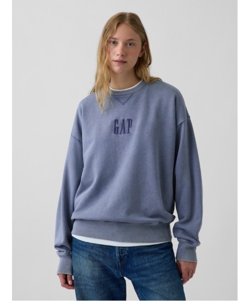 GAP(ギャップ)の「ヘビーウェイト オーバーサイズ GAPロゴ スウェットシャツ(スウェット・メンズ・ブルー/グリーン/ブラウン・XS/S/M/L/XL)」の5枚目の写真