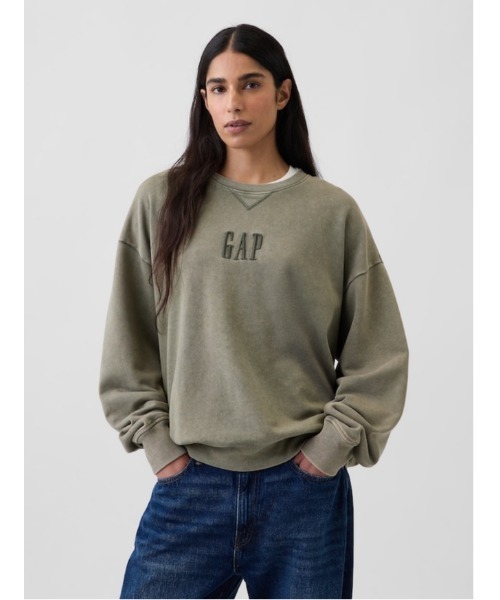 GAP(ギャップ)の「ヘビーウェイト オーバーサイズ GAPロゴ スウェットシャツ(スウェット・メンズ・ブルー/グリーン/ブラウン・XS/S/M/L/XL)」の7枚目の写真