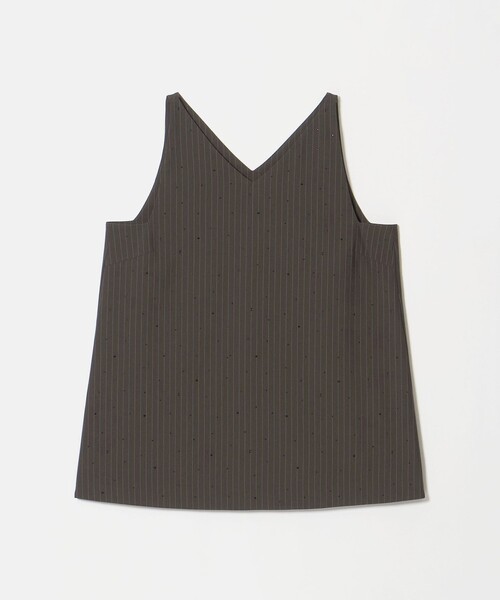 BEAUTY&YOUTH UNITED ARROWS(ビューティーアンドユースユナイテッドアローズ)の「ラインストーン ノースリーブチュニック ウォッシャブル(その他トップス・レディース・ブラック/ダークブラウン・FREE)」の2枚目の写真