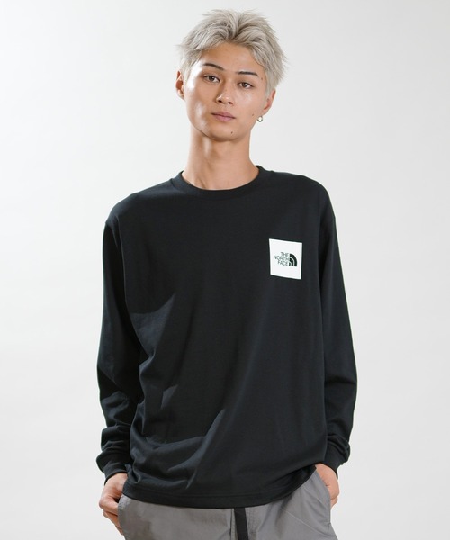 THE NORTH FACE(ザノースフェイス)の「THE NORTH FACE/ザ・ノース・フェイス L/S SQUARE LOGO T ロンT NT82534(Tシャツ/カットソー・メンズ・ホワイト/ブラック・XXL/S/M/XL/L)」の1枚目の写真