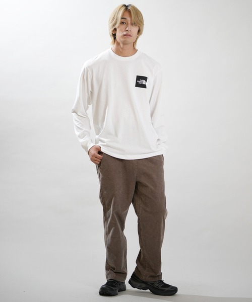 THE NORTH FACE(ザノースフェイス)の「THE NORTH FACE/ザ・ノース・フェイス L/S SQUARE LOGO T ロンT NT82534(Tシャツ/カットソー・メンズ・ホワイト/ブラック・XXL/S/M/XL/L)」の4枚目の写真