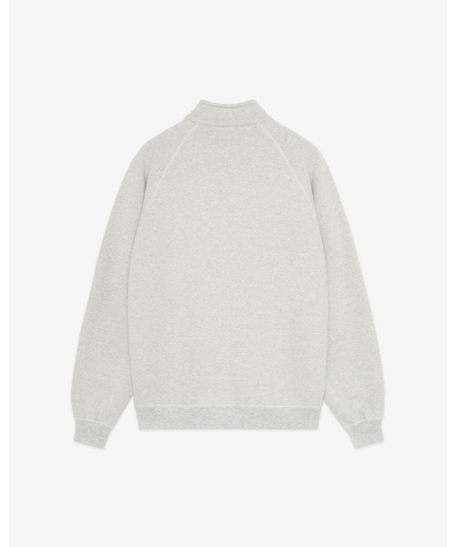 FRONT 11201(フロントワンワントゥーオーワン)の「Organic Yarn Half Zip(スウェット・メンズ・グレー・M/S/XL/L)」の2枚目の写真