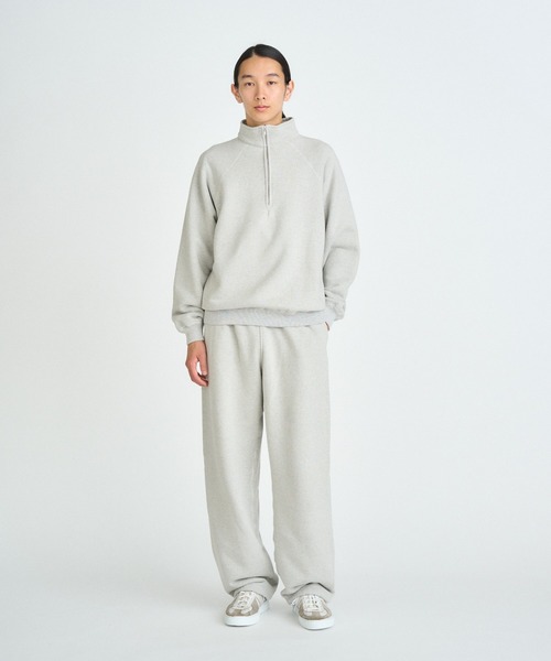 FRONT 11201(フロントワンワントゥーオーワン)の「Organic Yarn Half Zip(スウェット・メンズ・グレー・M/S/XL/L)」の6枚目の写真