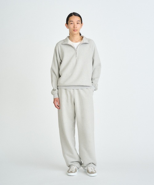 FRONT 11201(フロントワンワントゥーオーワン)の「Organic Yarn Half Zip(スウェット・メンズ・グレー・M/S/XL/L)」の5枚目の写真