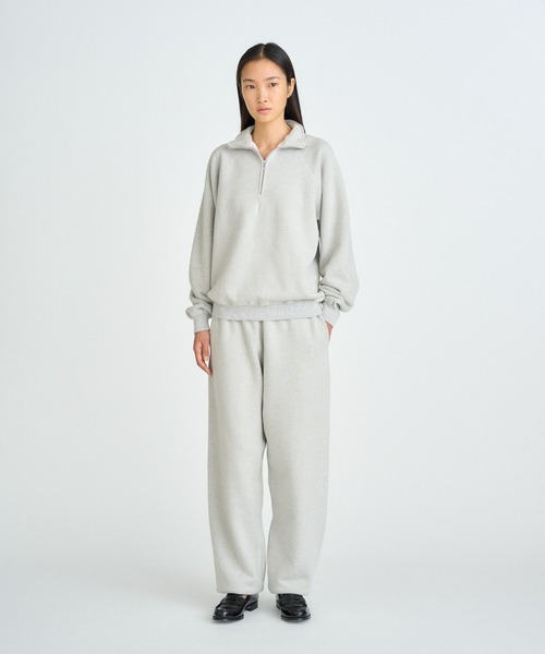 FRONT 11201(フロントワンワントゥーオーワン)の「Organic Yarn Half Zip(スウェット・メンズ・グレー・M/S/XL/L)」の9枚目の写真