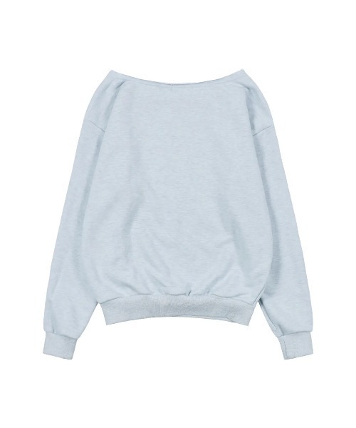FANCY CLUB(ファンシークラブ)の「◇FANCYCLUB◇ブランド直輸入正規品/FROSS オフショルダー・スウェットシャツ FROSS OFF-SHOULDER SWEATSHIRT(スウェット・レディース・ブラック/ライトブルー・FREE)」の10枚目の写真