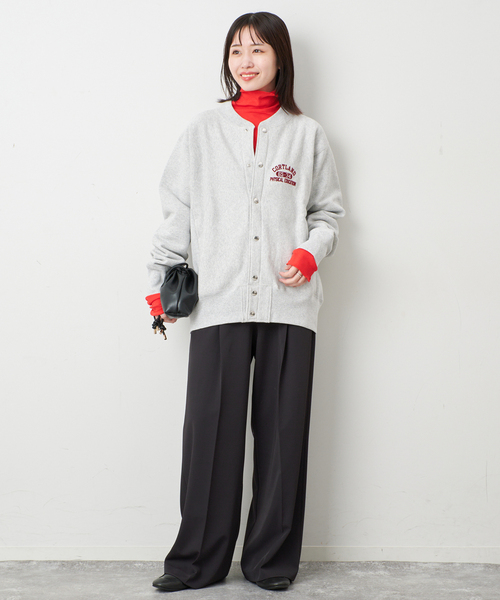 MILLER（ミラー）の「miller/ミラー SLOBE別注 SHEER RIB タートルネック（Tシャツ/カットソー・レディース・レッド/ホワイト・FREE）」の10枚目の写真