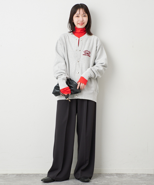 MILLER（ミラー）の「miller/ミラー SLOBE別注 SHEER RIB タートルネック（Tシャツ/カットソー・レディース・レッド/ホワイト・FREE）」の11枚目の写真