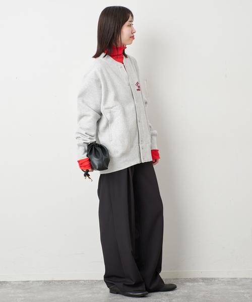 MILLER（ミラー）の「miller/ミラー SLOBE別注 SHEER RIB タートルネック（Tシャツ/カットソー・レディース・レッド/ホワイト・FREE）」の12枚目の写真