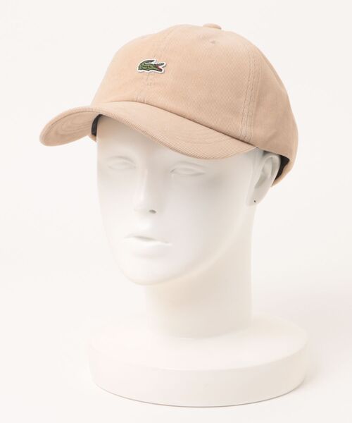 LACOSTE(ラコステ)の「【LACOSTE】ワンポイントロゴ コーデュロイキャップ L1335(キャップ・メンズ・カーキ/ベージュ/ブラック・FREE)」の3枚目の写真