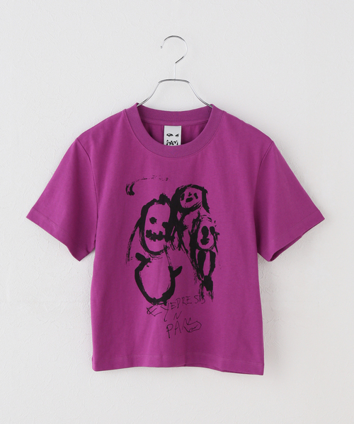 P.A.M.(パム)の「【P.A.M/パム】 EYEDRESS HAPPY FAMILY SHRUNK TEE(Tシャツ/カットソー・レディース・パープル系その他・MEDIUM)」の3枚目の写真