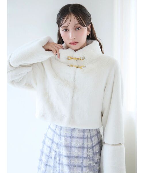 dazzlin（ダズリン）の「ツイストコルセットワンピース（ワンピース・レディース・ブラック/オフホワイト/その他1・MEDIUM/SMALL）」の14枚目の写真