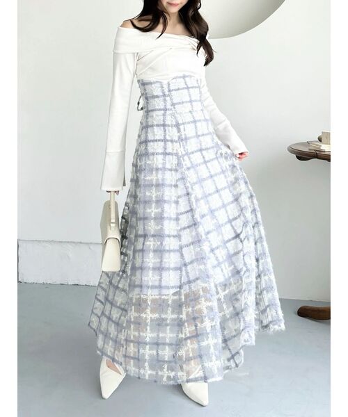 dazzlin（ダズリン）の「ツイストコルセットワンピース（ワンピース・レディース・ブラック/オフホワイト/その他1・MEDIUM/SMALL）」の18枚目の写真