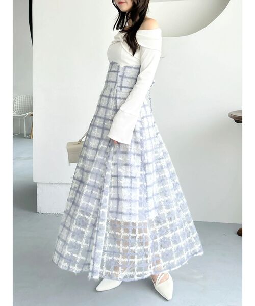 dazzlin（ダズリン）の「ツイストコルセットワンピース（ワンピース・レディース・ブラック/オフホワイト/その他1・MEDIUM/SMALL）」の19枚目の写真