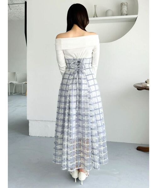 dazzlin（ダズリン）の「ツイストコルセットワンピース（ワンピース・レディース・ブラック/オフホワイト/その他1・MEDIUM/SMALL）」の20枚目の写真