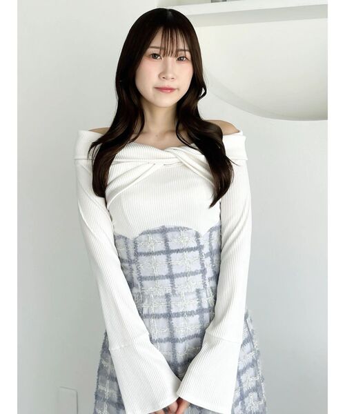 dazzlin（ダズリン）の「ツイストコルセットワンピース（ワンピース・レディース・ブラック/オフホワイト/その他1・MEDIUM/SMALL）」の21枚目の写真