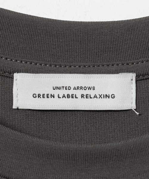 green label relaxing（グリーンレーベルリラクシング）の「【WEB限定】袖フリル プルオーバー カットソー 接触冷感 UVカット 遮熱（Tシャツ/カットソー・レディース・ホワイト/ダークグレー・FREE）」の9枚目の写真