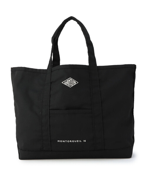 DANTON(ダントン)の「MONTORGUEIL - Canvas Marche Bag(トートバッグ・レディース・オレンジ/アイボリー/チャコール/ブラウン系その他/ブラック・-)」の3枚目の写真