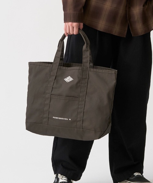 DANTON(ダントン)の「MONTORGUEIL - Canvas Marche Bag(トートバッグ・レディース・オレンジ/アイボリー/チャコール/ブラウン系その他/ブラック・-)」の17枚目の写真
