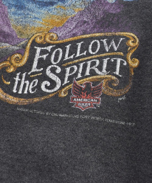 LABORATORY R(ラボラトリーアール)の「【USED】80-90’s AMERICAN BIKER “FOLLOW the SPIRIT” バイク スウェット(スウェット・メンズ・ブラック・LARGE)」の3枚目の写真