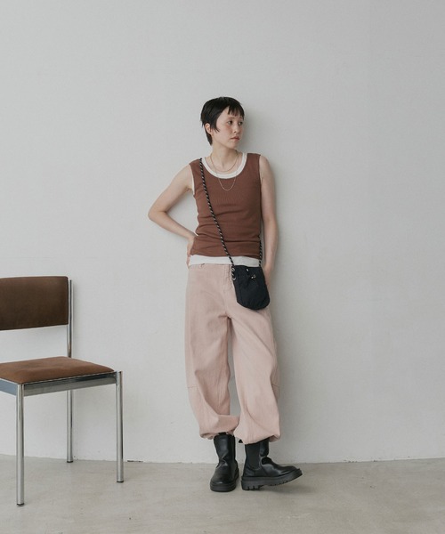 ad thie(アドティエ)の「ナイロン ミニ サコッシュ ショルダー バッグ(ショルダーバッグ・レディース・ライトイエロー/カーキ/ブラック/ライトブルー・FREE)」の5枚目の写真