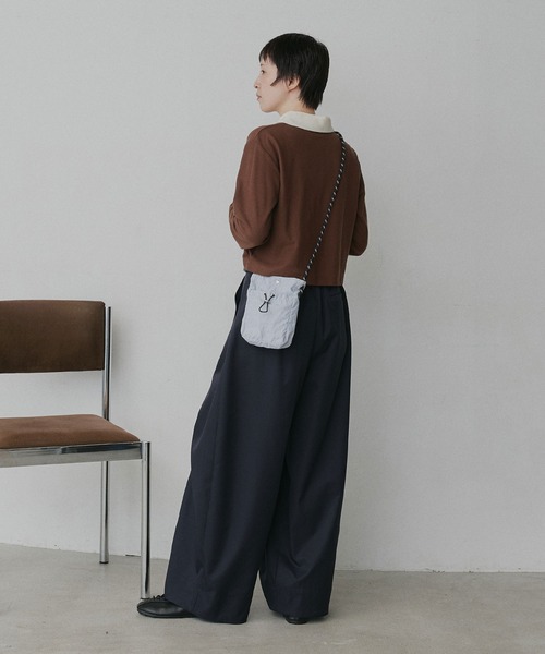 ad thie(アドティエ)の「ナイロン ミニ サコッシュ ショルダー バッグ(ショルダーバッグ・レディース・ライトイエロー/カーキ/ブラック/ライトブルー・FREE)」の14枚目の写真