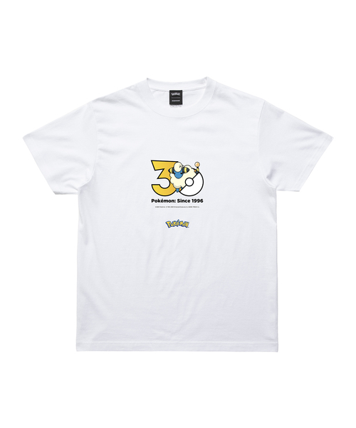 ZOZOSPOT(ゾゾスポット)の「Pokemon 30th Anniversary 1025 T-shirt 「メリープ」(Tシャツ/カットソー・レディース・ホワイト・SMALL/MEDIUM/LARGE/X-LARGE/XX-LARGE/XXX-LARGE/100cm/110cm/120cm/130cm/140cm/150cm/160cm)」の1枚目の写真