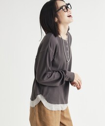 HONEYSUCKLE ROSE | 《1枚でサマになる》ワッフルフェイクレイヤードロンT(Tシャツ/カットソー)