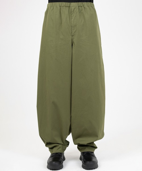 LAD MUSICIAN(ラッドミュージシャン)の「C/N OXFORD WIDE DRAPE PANTS(その他パンツ・メンズ・カーキ/ブラック・44/42/46)」の10枚目の写真