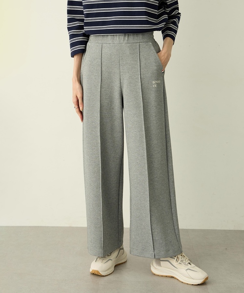 Petit Honfleur(プチオンフルール)の「スウェットワイドパンツ(その他パンツ・レディース・ネイビー/グレー・M/L)」の1枚目の写真