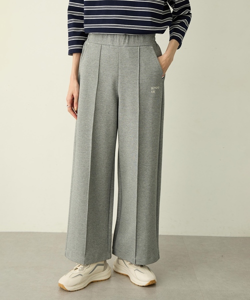 Petit Honfleur(プチオンフルール)の「スウェットワイドパンツ(その他パンツ・レディース・ネイビー/グレー・M/L)」の3枚目の写真