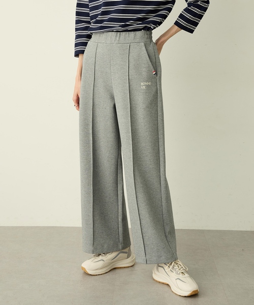 Petit Honfleur(プチオンフルール)の「スウェットワイドパンツ(その他パンツ・レディース・ネイビー/グレー・M/L)」の5枚目の写真