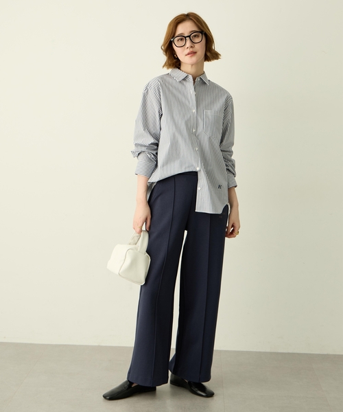 Petit Honfleur(プチオンフルール)の「スウェットワイドパンツ(その他パンツ・レディース・ネイビー/グレー・M/L)」の12枚目の写真