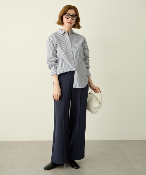Petit Honfleur(プチオンフルール)の「スウェットワイドパンツ(その他パンツ・レディース・ネイビー/グレー・M/L)」の15枚目の写真