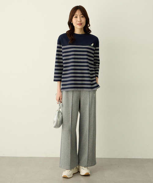 Petit Honfleur(プチオンフルール)の「スウェットワイドパンツ(その他パンツ・レディース・ネイビー/グレー・M/L)」の18枚目の写真
