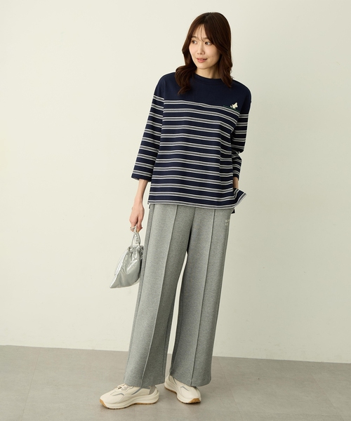 Petit Honfleur(プチオンフルール)の「スウェットワイドパンツ(その他パンツ・レディース・ネイビー/グレー・M/L)」の19枚目の写真