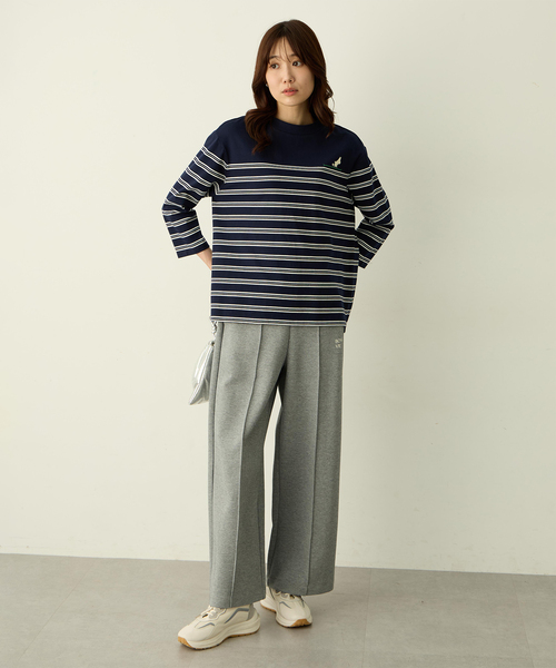 Petit Honfleur(プチオンフルール)の「スウェットワイドパンツ(その他パンツ・レディース・ネイビー/グレー・M/L)」の20枚目の写真