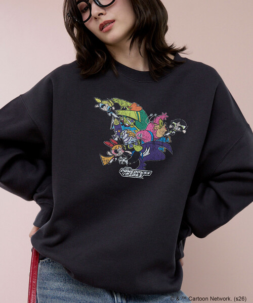PUBLUX(パブリュクス)の「PUBLUX/パブリュクス 【THE POWERPUFF GIRLS】パワーパフ ガールズ フロントアート スウェット 限定展開(スウェット・レディース・チャコールグレー/ライトグレー・フリ-)」の12枚目の写真
