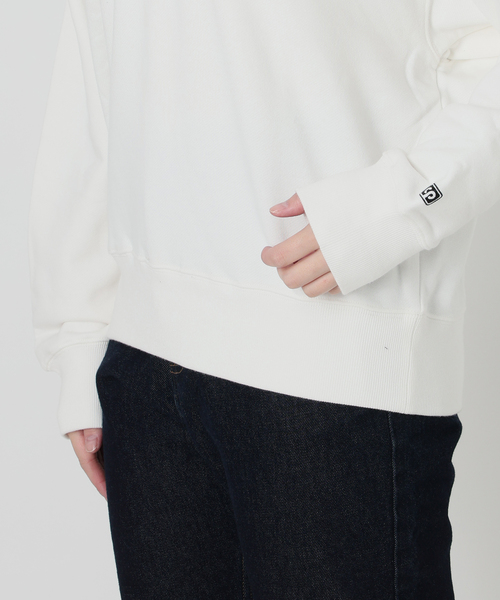 Collegiate Pacific(カレッジエイトパシフィック)の「COLLEGIATE PACIFIC SLOBE別注 Vネックスウェット 【洗濯機使用可能】(スウェット・レディース・チャコールグレー/ホワイト・FREE)」の10枚目の写真